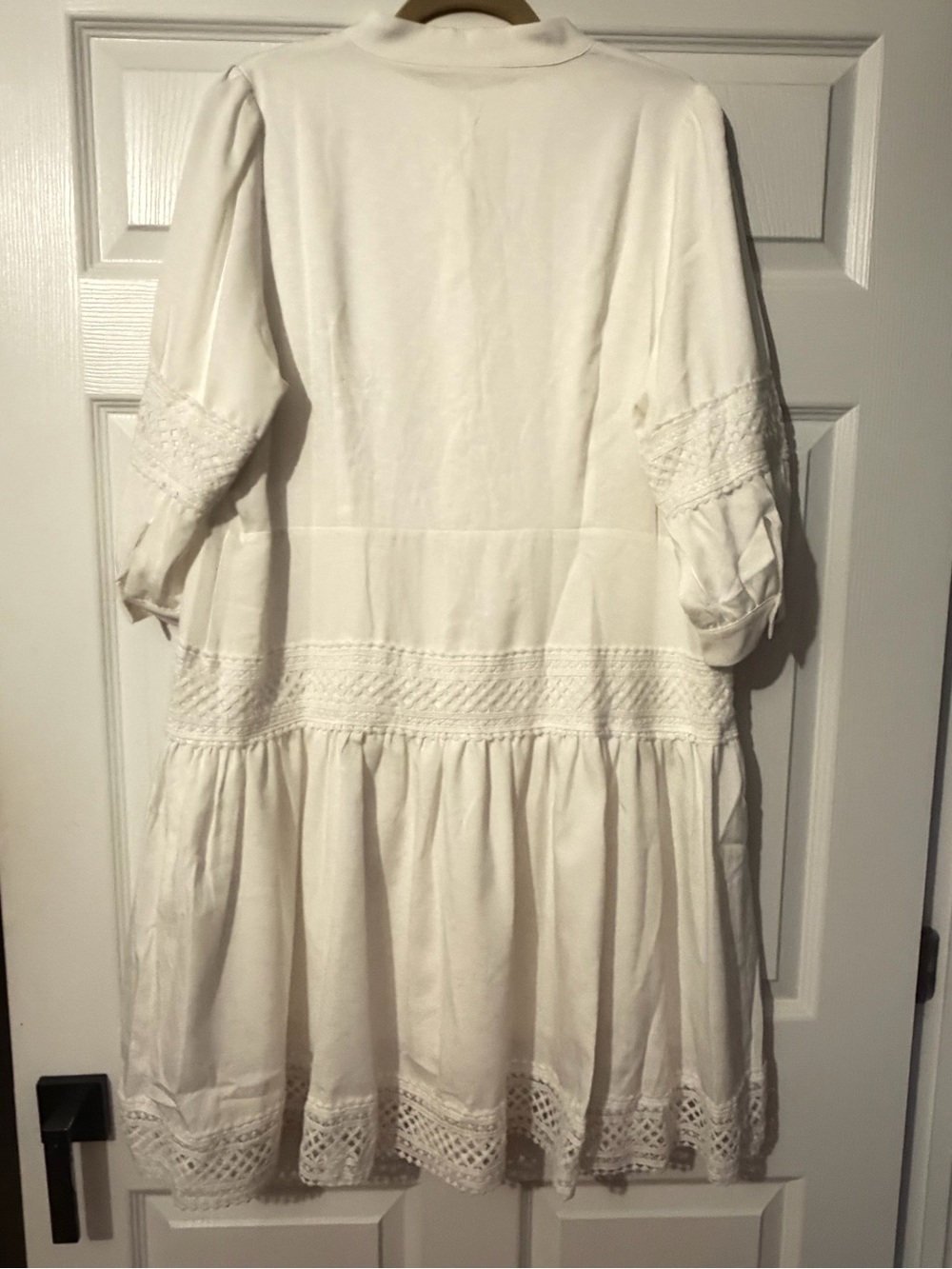 Minimalist White Button-Front Dress by MM. + A LITTLE GIFT 🎁 - Picture 5 of 5